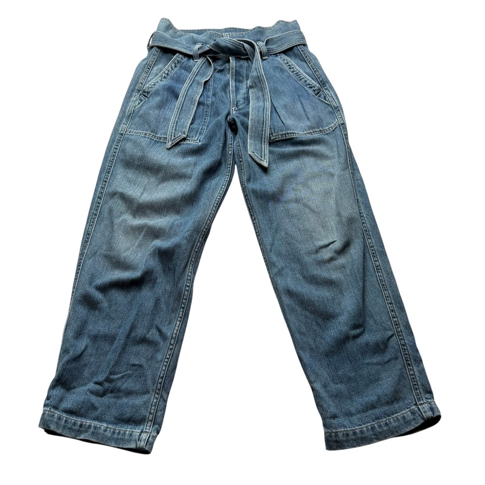 CITIZENS OF HUMANITY Noelle Jeans Blue Tie Waist Utility Women's Size 27 Belted